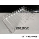 Akrilik Display Kartu Perdana Medium Acrylic Pajangan Kartu Perlengkapan Counter