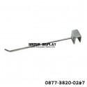 Gantungan Single Hook 20 cm Pipa Kotak Pajangan Aksesoris Toko HP