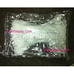 Gantungan Tag Harga Merk String loop pin putih panjang
