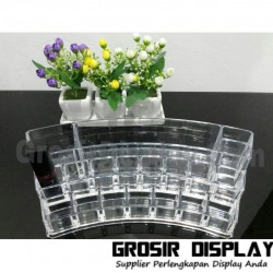 Display Perlengkapan Make Up Kosmetik Lipstik Kutek Oval