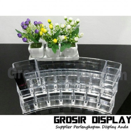 Display Perlengkapan Make Up Kosmetik Lipstik Kutek Oval