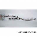 Gantungan Hanger Suling Pelor Stainless Belalai 7 Sekat Tempel Tembok Display Toko Perlengkapan Butik