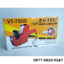 Tembakan Label Harga 1 Line V-TEC 7500 Labeller 1 Stiker Tempelan Harga