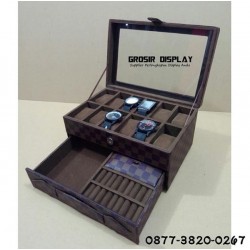 Box Kotak Tempat Jam Mix Cincin Perhiasan Bludru