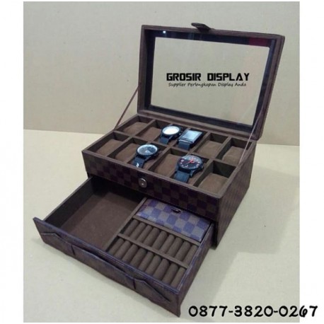 Box Kotak Tempat Jam Mix Cincin Perhiasan Bludru