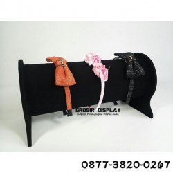 Display Bando Bludru Tempat Perhiasan Kepala Rak Pajangan Toko Susun 1