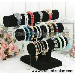 Display Tempat Gelang Jam Tangan Aksesoris Perhiasan Rak Toko 3 Susun