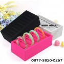 Nampan Display Gelang Bangle Bracelet Bludru Pajangan Cincin Ring Jewelry