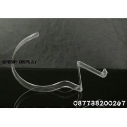 Akrilik Display Gesper Acrylic Pajangan Ikat Pinggang Perlengkapan Toko Dudukan Sabuk