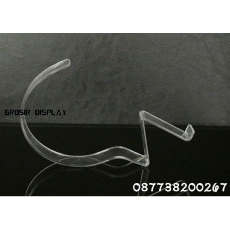 Akrilik Display Gesper Acrylic Pajangan Ikat Pinggang Perlengkapan Toko Dudukan Sabuk