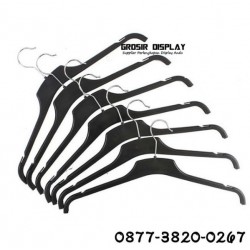 Hanger Jas Kecil Hitam Gantungan Baju Kemeja Kaos Blazer Sweater Dress