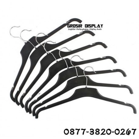 Hanger Jas Kecil Hitam Gantungan Baju Kemeja Kaos Blazer Sweater Dress