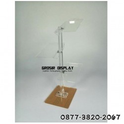 Akrilik Display Rak Sepatu Sandal Wedges Toko Butik 3 susun tingkat