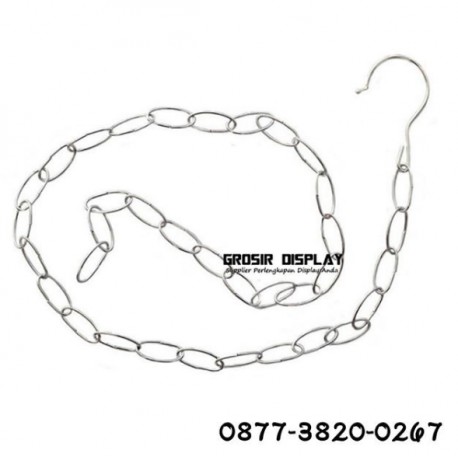 Gantungan Hanger Baju Rantai Besi