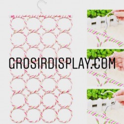 Hanger Ring Jilbab Lubang Tempat Kerudung Syal Kain Penutup Kepala