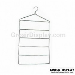 Hanger Jilbab Kerudung Syal Kotak Besar Krom Display Toko Butik