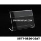 Acrylic Kartu Nama 9 x 6 cm 1 Sisi Akrilik Stand Kartu Nama