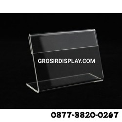 Acrylic Kartu Nama 9 x 6 cm 1 Sisi Akrilik Stand Kartu Nama