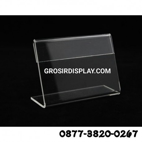 Acrylic Kartu Nama 9 x 6 cm 1 Sisi Akrilik Stand Kartu Nama