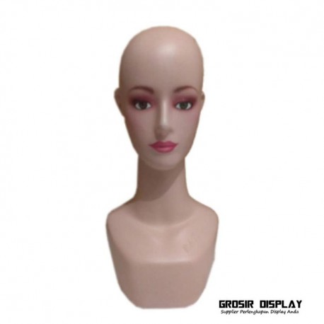 Manekin Kepala Dewasa Patung Pajangan Tempat Display Wig Kerudung