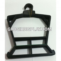 Hanger Layang Gantungan Baju Setelan Anak Hitam Size S Perlengkapan Toko Pakaian