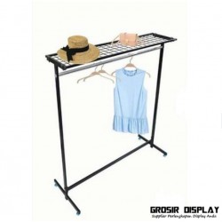 Gawang Display Baju Berdiri Atas Rak Standar