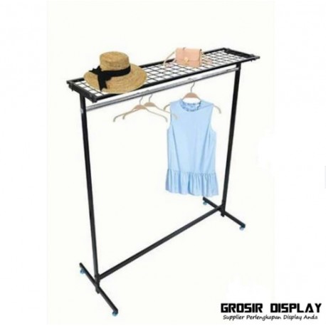 Gawang Display Baju Berdiri Atas Rak Standar