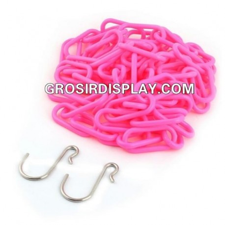 Hanger Rantai Plastik Medium Gantungan Besi Cantolan Serbaguna