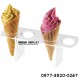 Akrilik Stand Display Cone Ice Cream