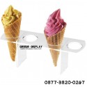 Akrilik Stand Display Cone Ice Cream