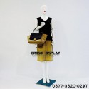Patung Manekin Alien Cewe Full Body Wanita Fiber Tangan Robot Display Baju Perlengkapan Toko Butik