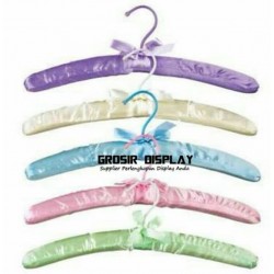 Hanger Satin Warna Polos