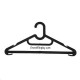 Hanger Laundry Flash Hitam Plastik Gantungan Baju Kaos