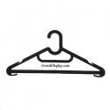Hanger Laundry Flash Hitam Plastik Gantungan Baju Kaos