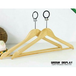 Hanger Kayu Palang Super Anti Theft Perlengkapan Toko