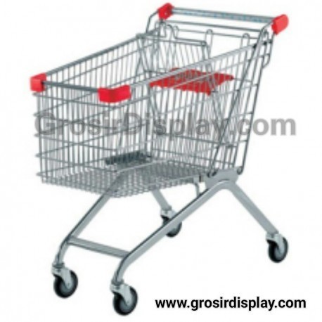 Troli Supermarket Shopping Trolley 180 Liter Troli Belanja Perlengkapan Toko Supermarket