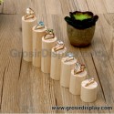 Display Cincin Kayu Tinggi Bulat Pajangan Aksesoris