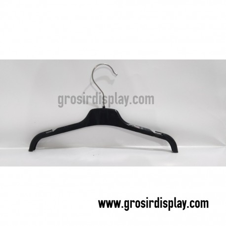 Hanger Jas JS-12 Hanger Kecil Hitam Gantungan Kemeja Butik Distro