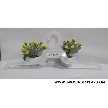 Hanger Kaos Atasan 12'' Putih HG-1201 Kualitas Super Perlengkapan Toko Butik