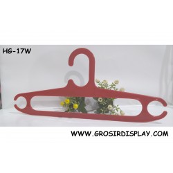 Hanger Oval 17'' Warna Merah HG-17W Kualitas Super Gantungan Pakaian