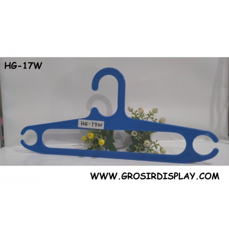Hanger Oval 17'' Biru Kualitas Super HG-17 W Perlengkapan Toko Butik
