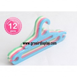 Hanger Oval 2 Lubang HG-10W Warna Qualitas SUPER Perlengkapan Toko Butik
