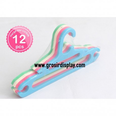 Hanger Oval 2 Lubang HG-10W Warna Qualitas SUPER Perlengkapan Toko Butik