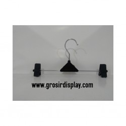 Hanger Jepit Segitiga GB-203 Lekuk Lubang Tengah Gantungan Celana Jens