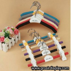 Hanger Jepit Busa Gantungan Besi Display Celana Perlengkapan Toko Baju Pakaian butik
