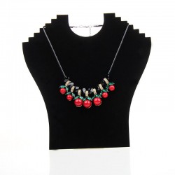 Display Kalung Leher Pajangan Liontin Bludru