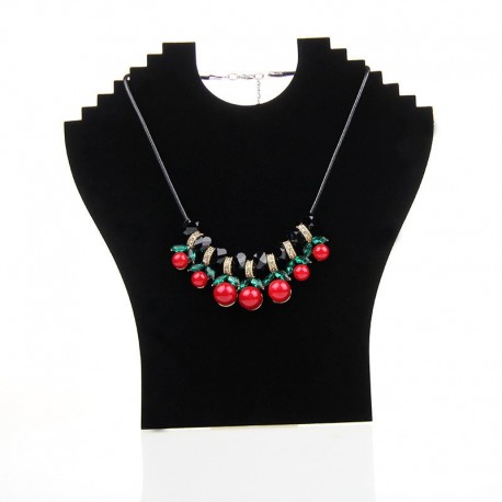 Display Kalung Leher Pajangan Liontin Bludru
