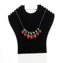 Display Kalung Leher Kuda Kuda Pajangan Liontin Bludru