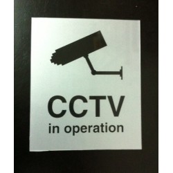 Sticker Keselamatan Peringatan Kamera CCTV Pengawasan Keamanan Perekat 