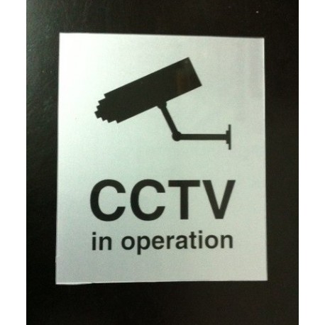 Sticker Keselamatan Peringatan Kamera CCTV Pengawasan Keamanan Perekat 